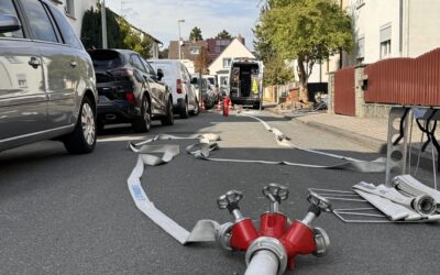 Beschädigung einer Gasleitung
