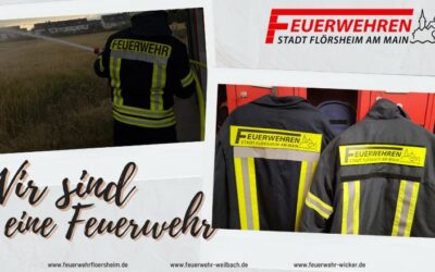 Die Feuerwehren der Stadt Flörsheim am Main mit einheitlichen Rückenschildern