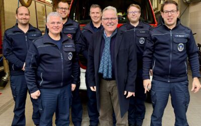 Bürgermeister Dr. Bernd Blisch besucht die Klausurtagung des Wehrführerausschusses